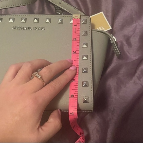 Michael Kors Studded Selma in Pearl Grey - Picture 7 of 14